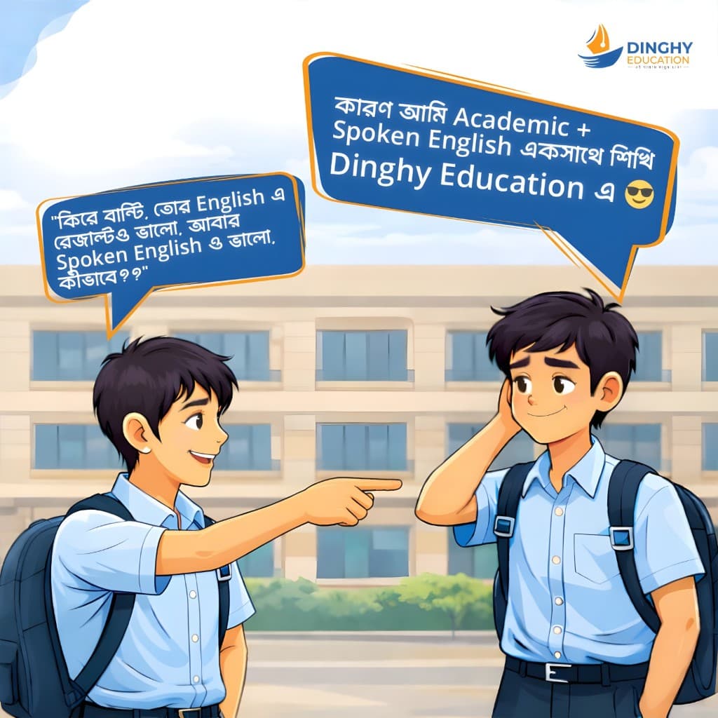 Dinghy Education-এ Academic ও Spoken English একসাথে শেখা শিক্ষার্থীদের কথোপকথন